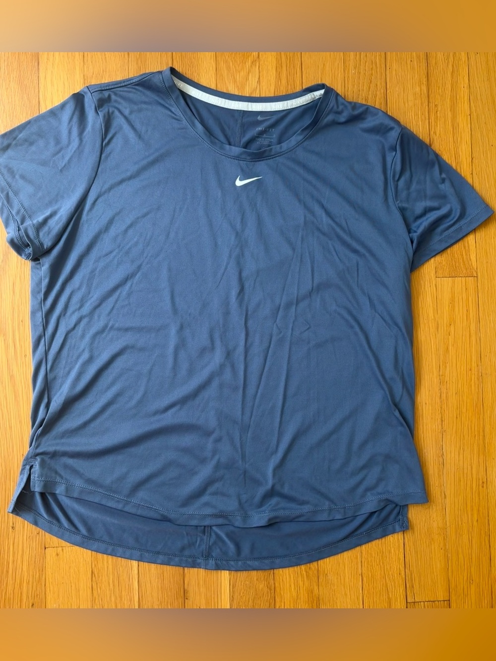 Nike Women’s Short Sleeve DriFit Performance Tee in Dark Slate Blue